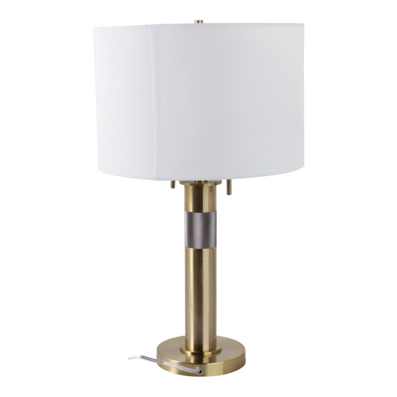 Metal Lamp With 2 Pulls, Gold image number 3