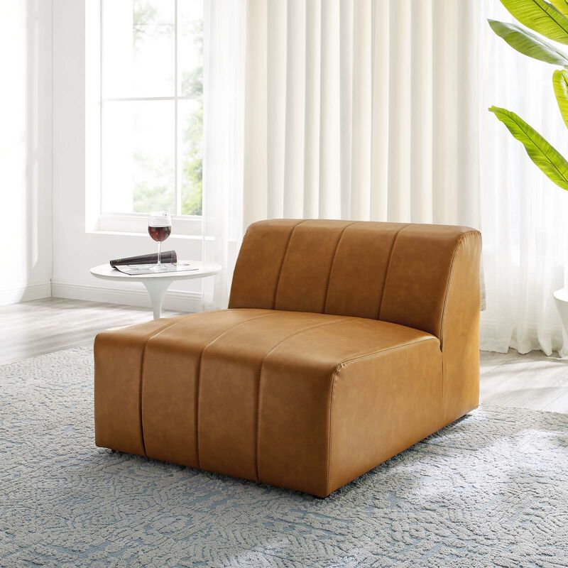 Bartlett Vegan Leather Armless Chair image number 1