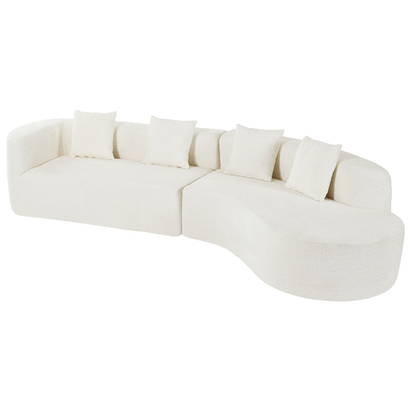 Merax Modern Sectional Sofa with Curved Design image number 0