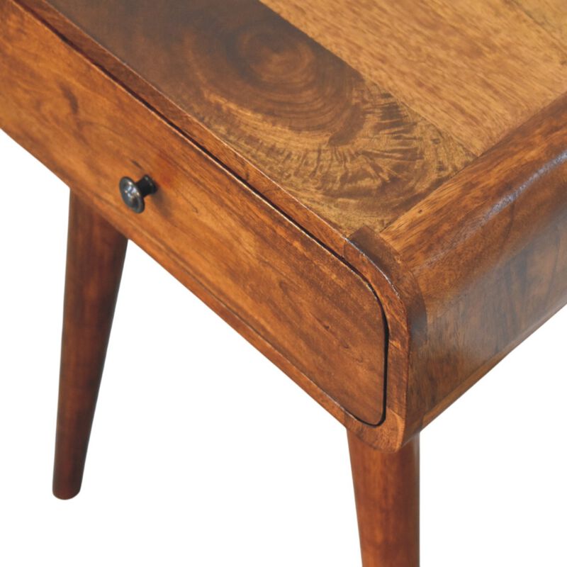 Artisan Furniture Solid Wood Avora Chestnut Nightstand with 1 drawer
