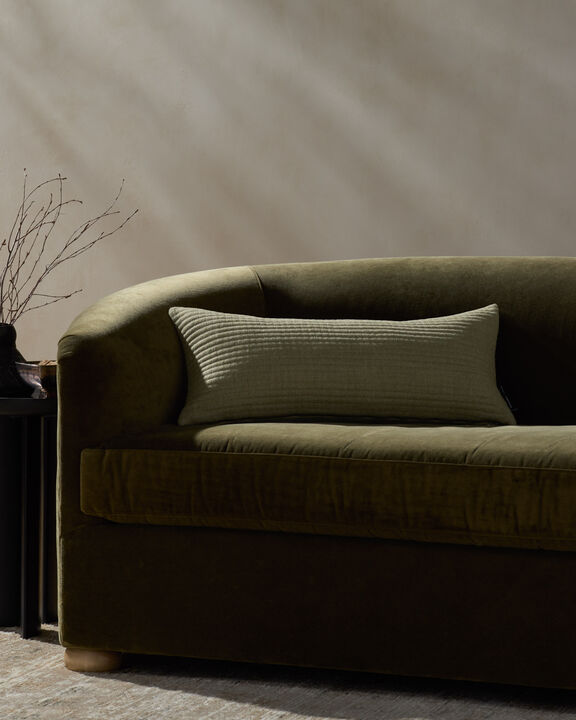 Christopher PJBR0002 Green 12" x 27" Pillow with Poly by Jeremiah Brent x Loloi