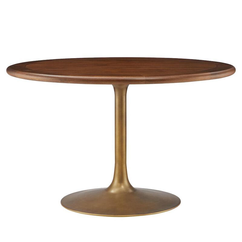 Lippa 48" Round Pedestal Solid Wood Dining Table image number 0