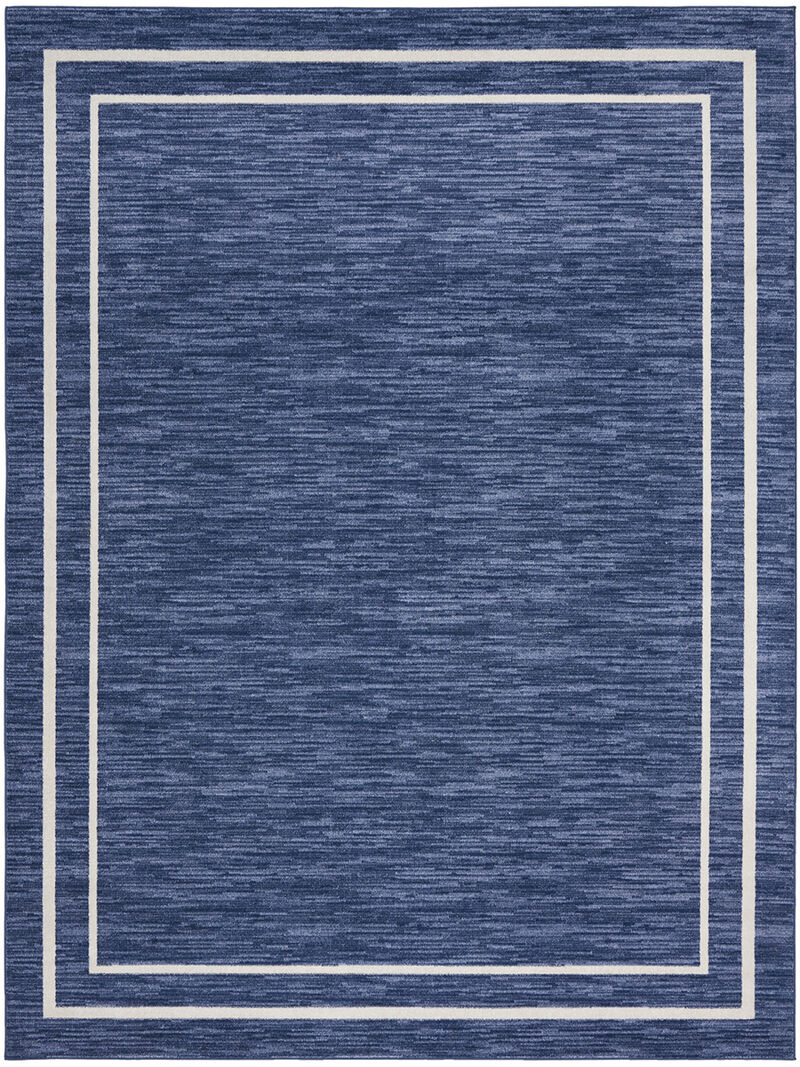 Nourison Essentials NRE02 Navy/Ivory 9' x 12' Rug