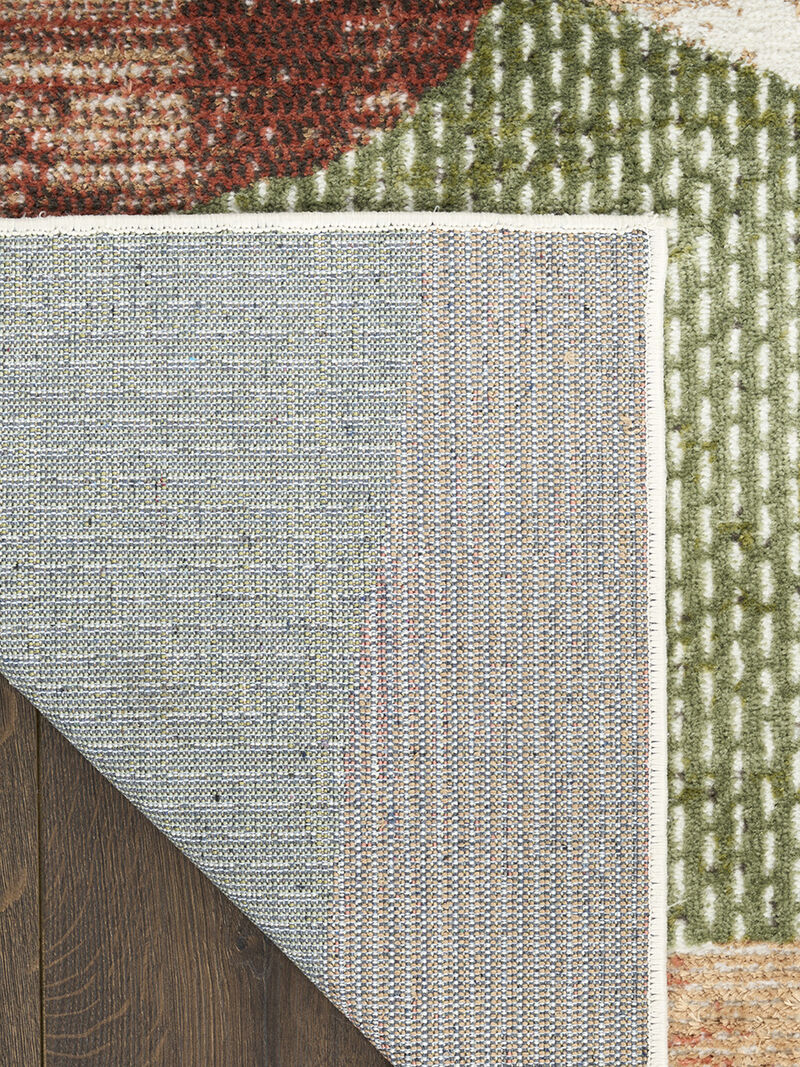 Nordic NRC18 Beige/Multicolor 4' x 6' Rug