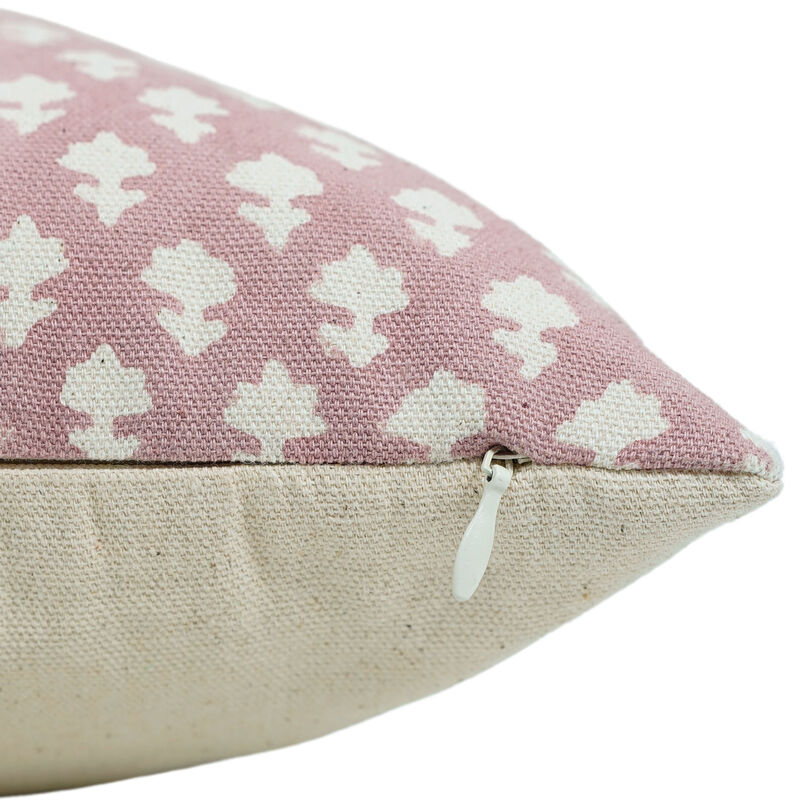 Boho Pink Cotton Cushioncase Throw Pillow Cover image number 7