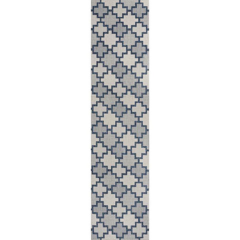 Cyrus Modern Geometric Tile Pattern Indoor/Outdoor Area Rug