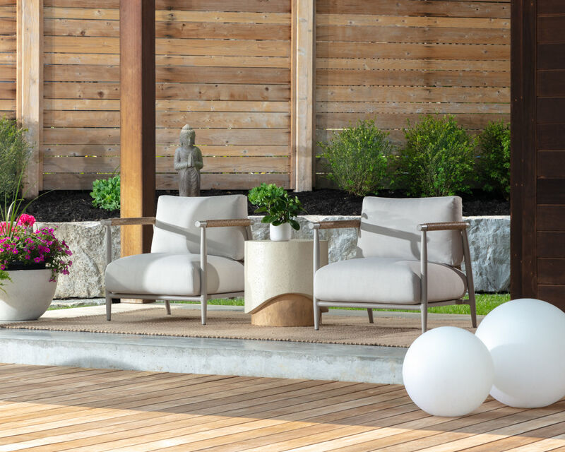 Muros Greige Lounge Chair image number 2