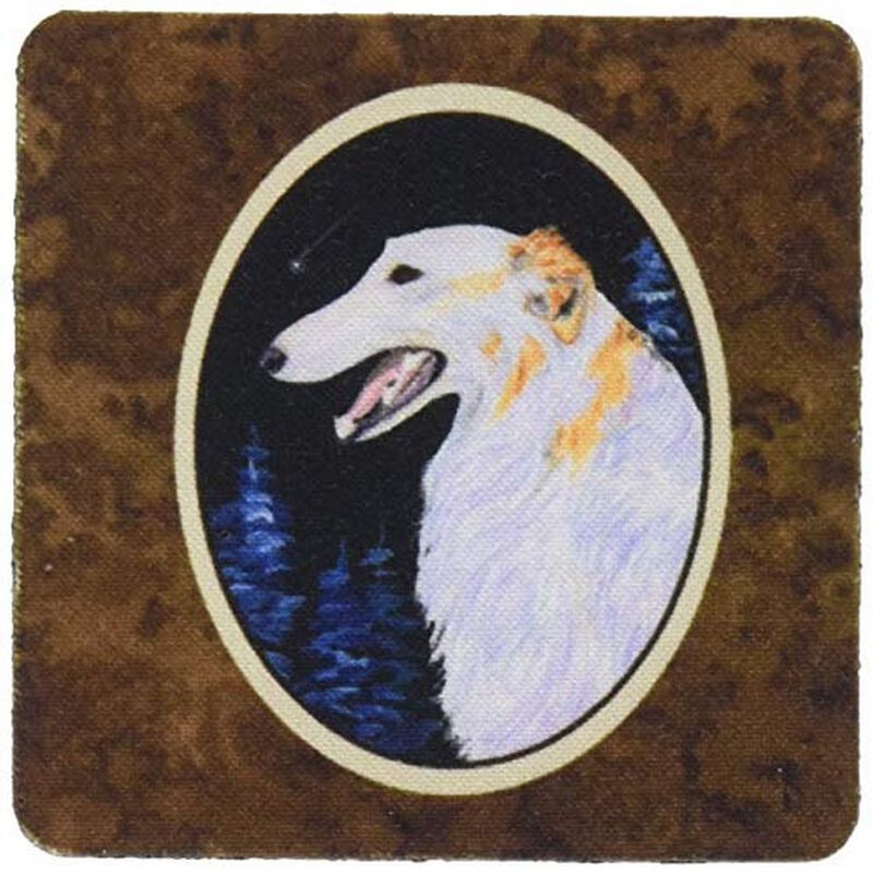 Caroline's Treasures SS8626FC Borzoi Foam Coasters (Set of 4), 3.5 H x 3.5 W, Multicolor image number 0