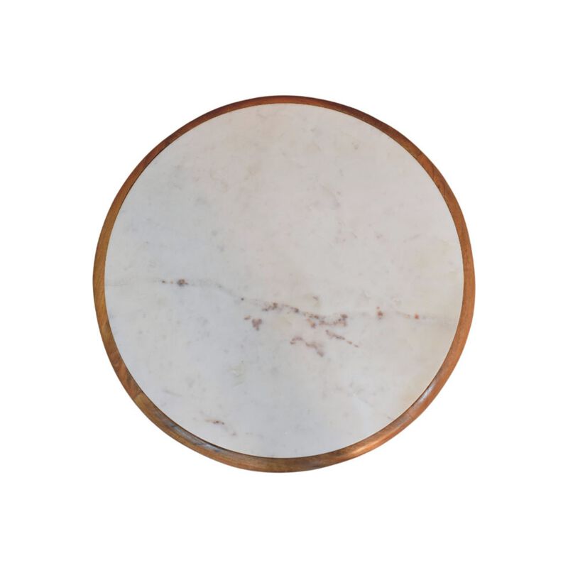 Artisan Furniture Solid Wood Bola Round Coffee Table , Brown image number 6