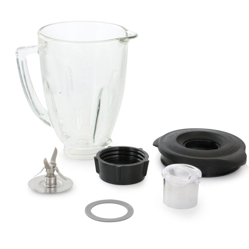 Better Chef 6 Piece 48 Oz Round Blender Glass Jar Replacement Kit