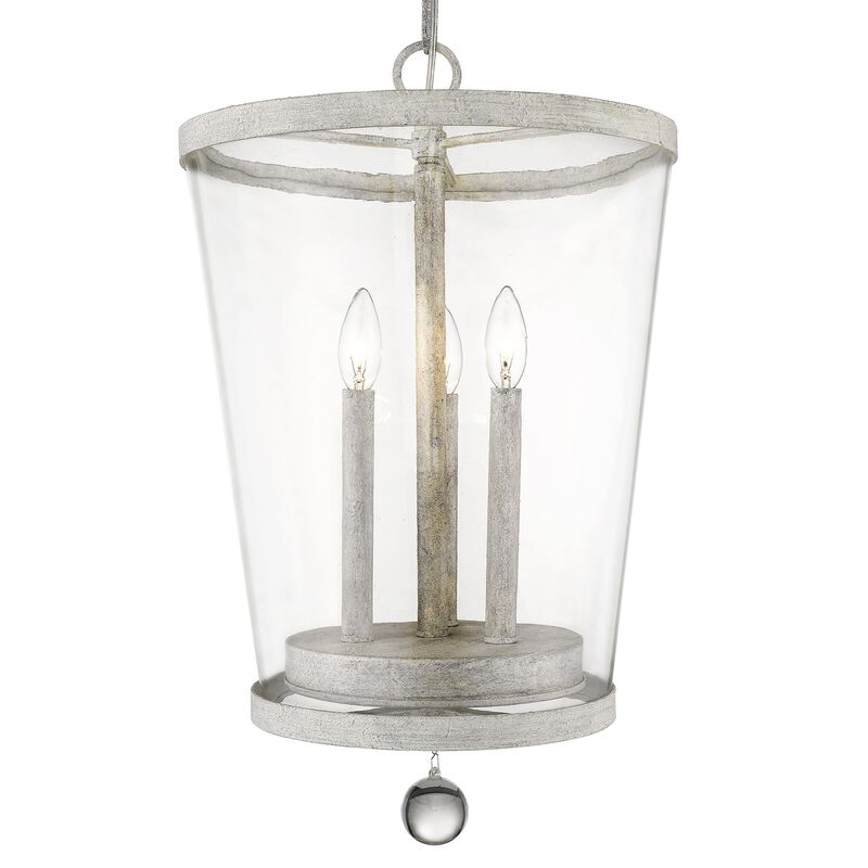 Hivvago Callie 3-Light Country White Foyer Pendant