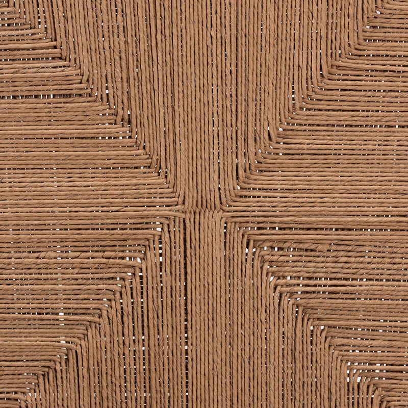 bali & pari Alva Paper Loom Woven 2-Piece Dining Chair Set - Handwoven Side Chair with Mahogany Wood Frame for Kitchen or Dining Room image number 5