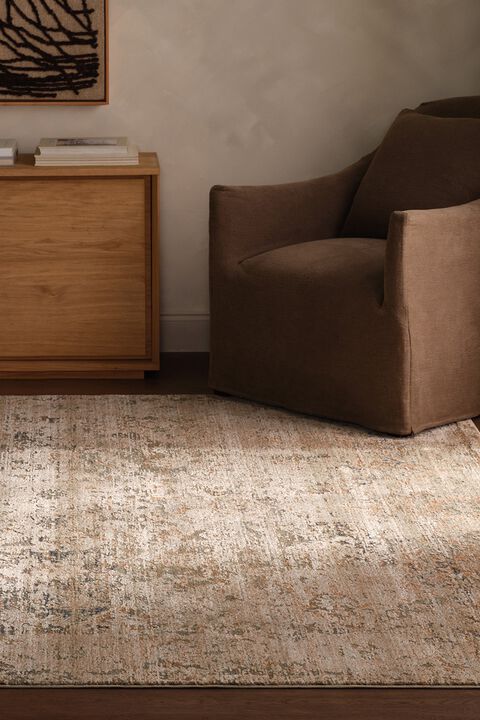 Patterned Silence Eliora Brown Rice 8'6" x 12' Rug