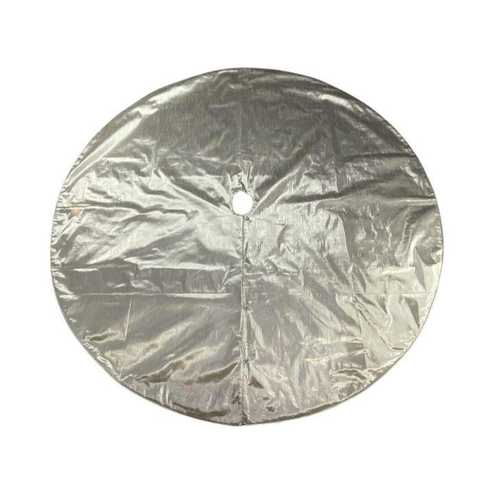 84" Silver Metallic Tree Skirt