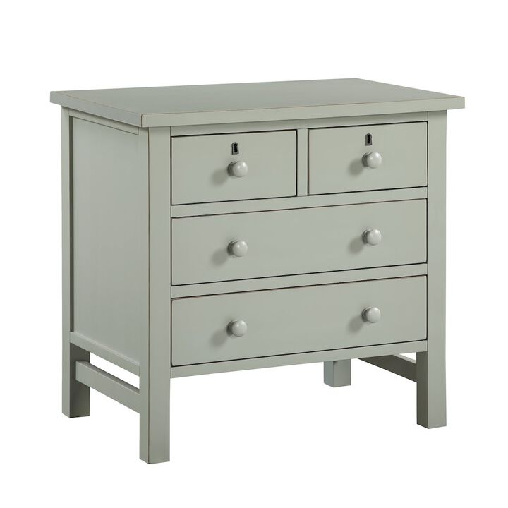 Comfort Pointe Greenwich 4-drawer Storage Nightstand - Antique Gray