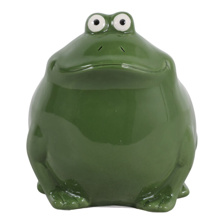 6" Dark Green Frog Candle