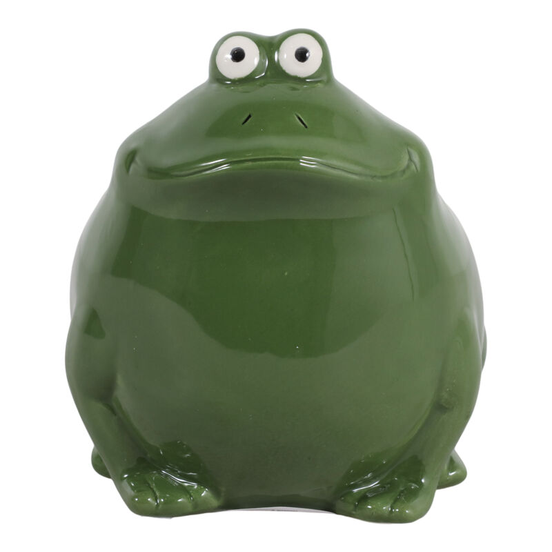 6" Dark Green Frog Candle image number 0
