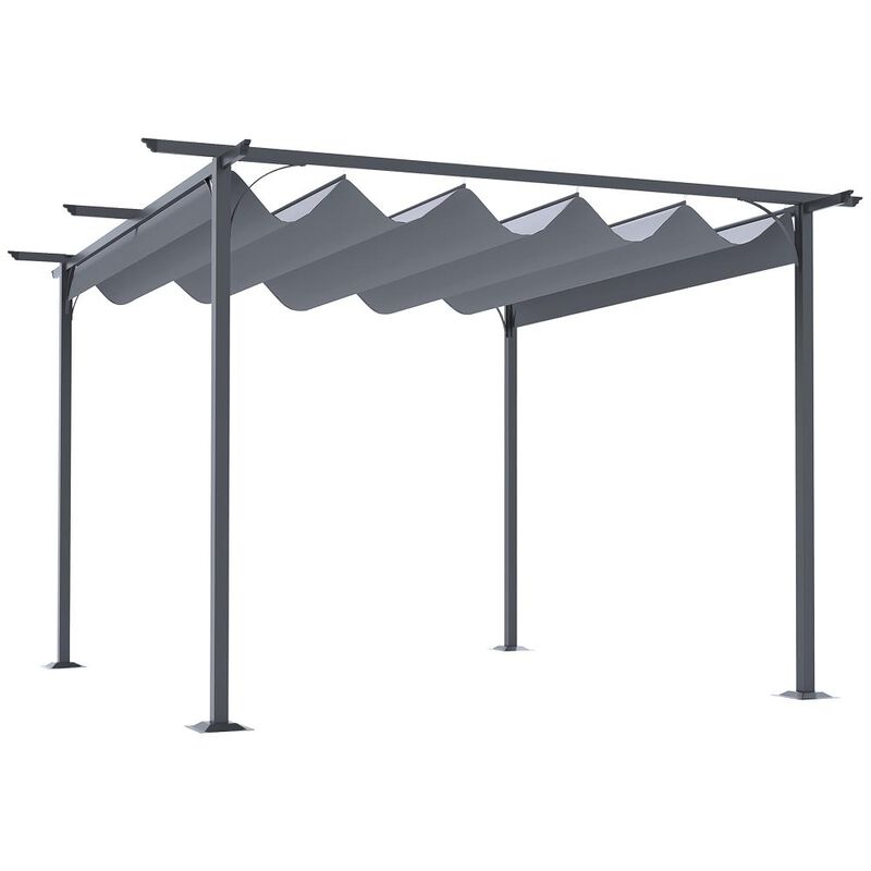 Hivvago 11.5x11.5 Metal Pergola Canopy for Backyard image number 0