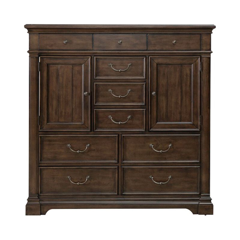Liberty Furniture Arden Road 2 Door 10 Drawer Chest for Bedroom - Satin Cherry image number 0