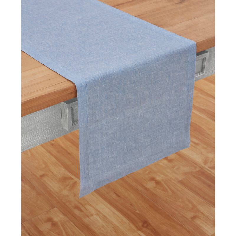 Solino Home Athena 100% Linen Table Runner &ndash; Handcrafted, Machine Washable, Perfect for Holiday and Everyday Dining