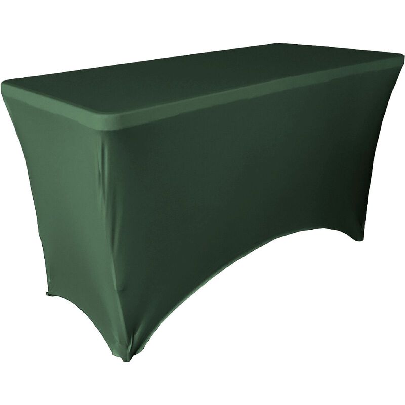 Fitted Rectangular Spandex Tablecloth for Weddings, Trade Shows and Parties image number 0