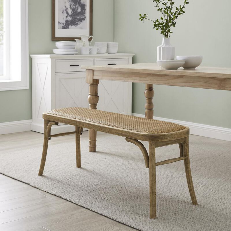 Linon Conelly Bentwood Bench Brown image number 6