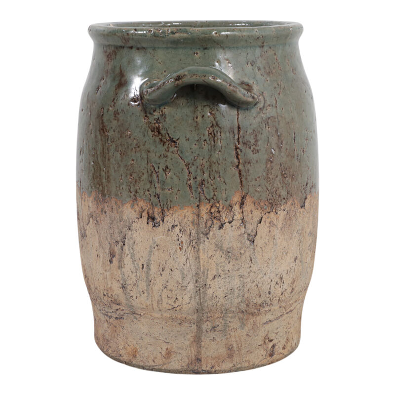 12x10" 2-tone Vase, Green/brown image number 3