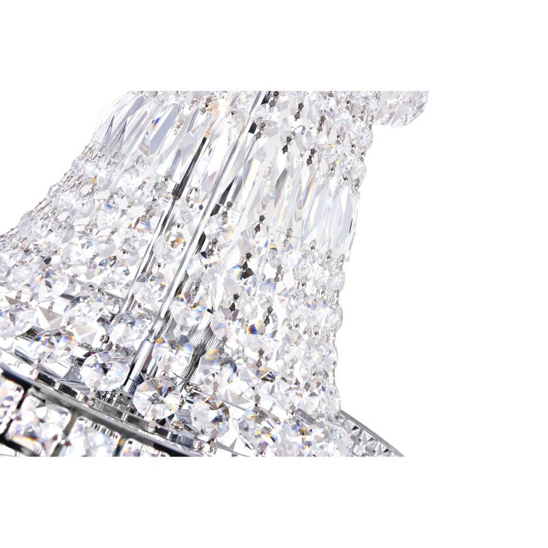 Stefania 8 Light Down Chandelier With Chrome Finish