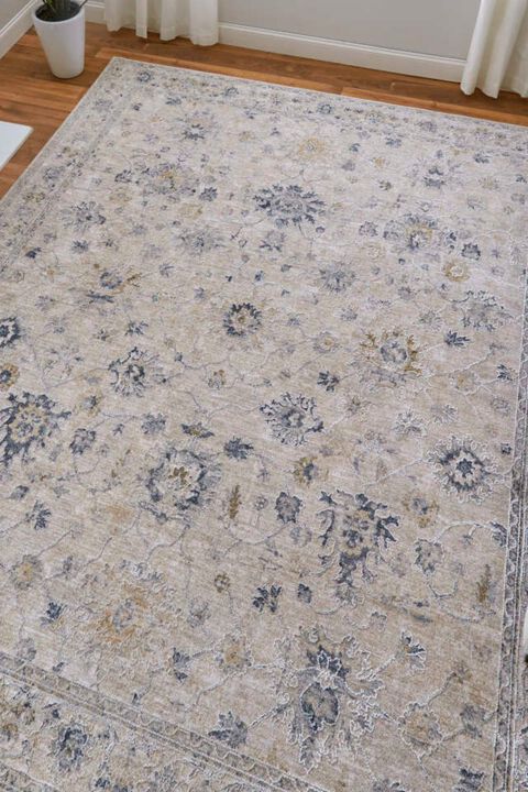 Pasha 39M7F Beige/Blue 6'7" x 9'6" Rug