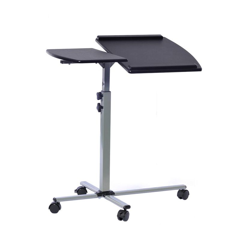 Techni Mobili Rolling Adjustable Laptop Cart. Color: Graphite