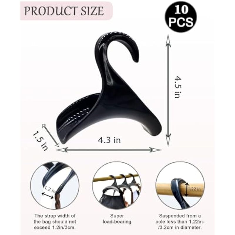 4-Pack Pants & Skirt Hangers | Space-Saving Hanging Closet Organizer image number 2