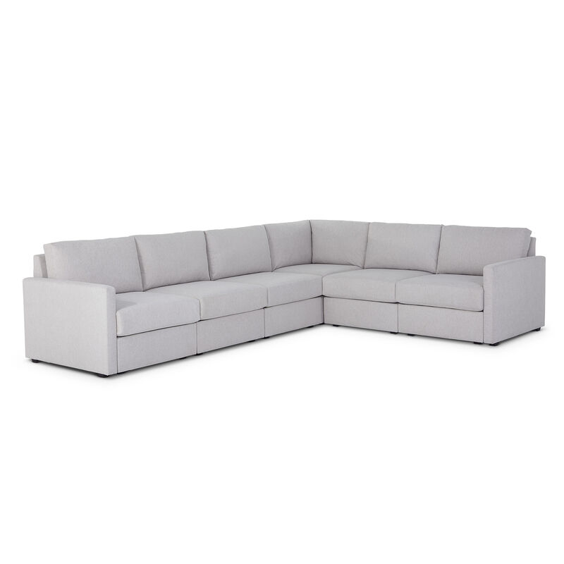 Flex Frost 6-Seat Sectional with Narrow Arm