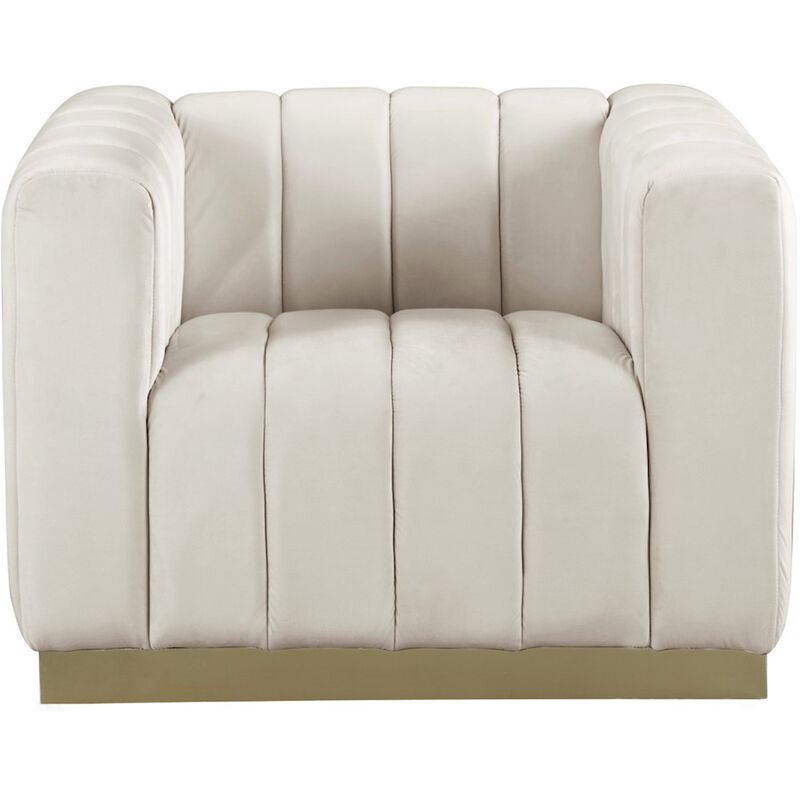 Meridian Furniture Marlon Cream Velvet Chair