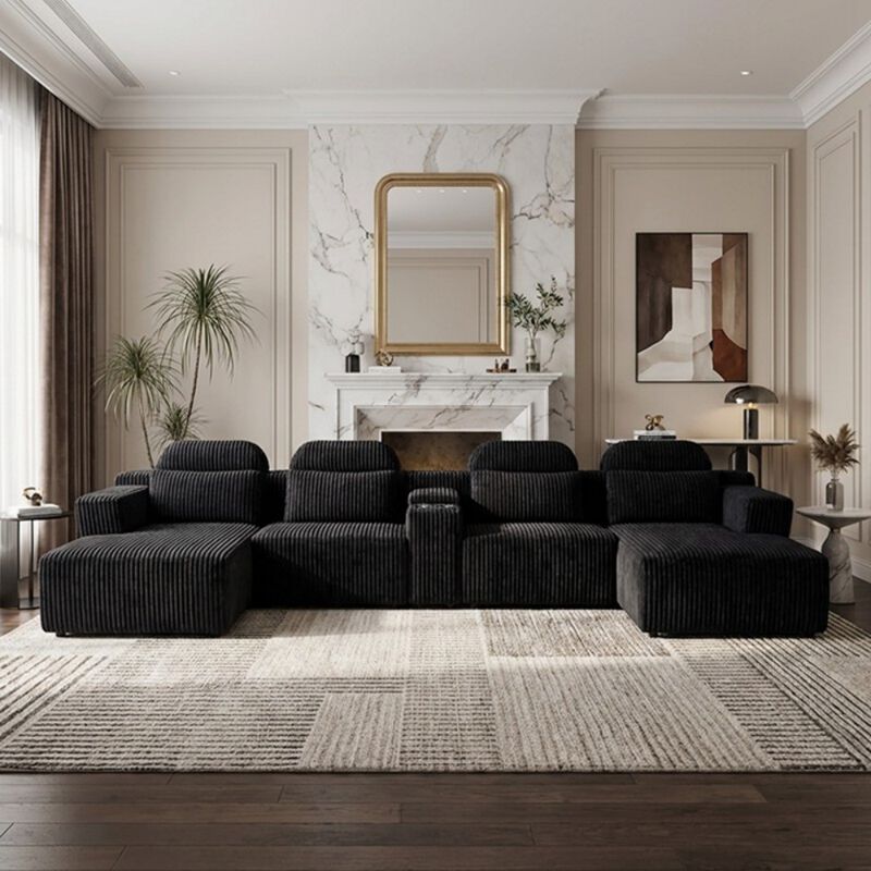 Kupkex U-Shaped Sectional Sofa image number 1