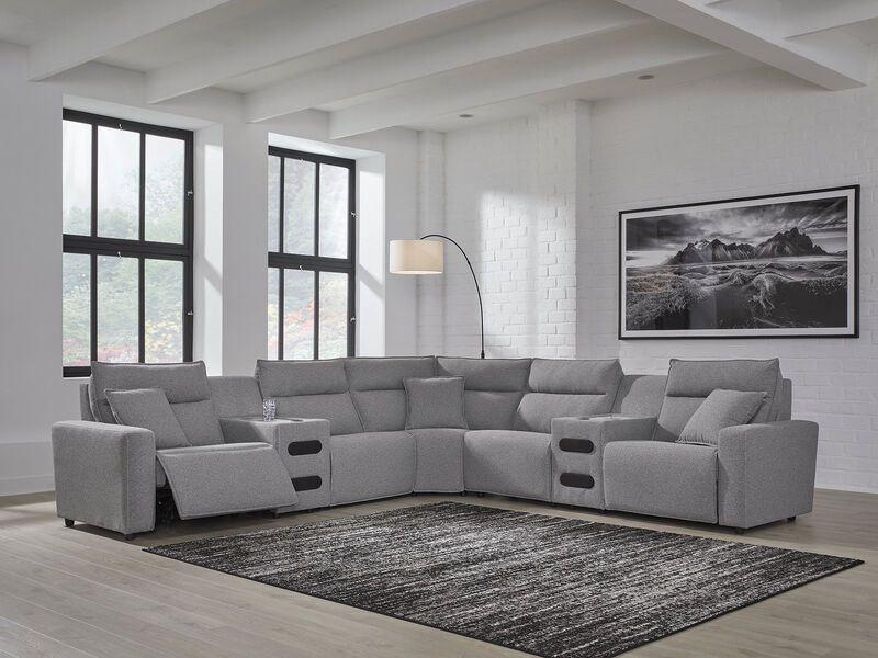 ModMax II 7-Piece Power Reclining Sectional with Audio Consoles image number 1