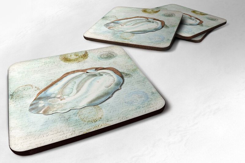 Caroline's Treasures SB3031FC Shells Foam Coasters (Set of 4), 3.5 H x 3.5 W, Multicolor image number 0
