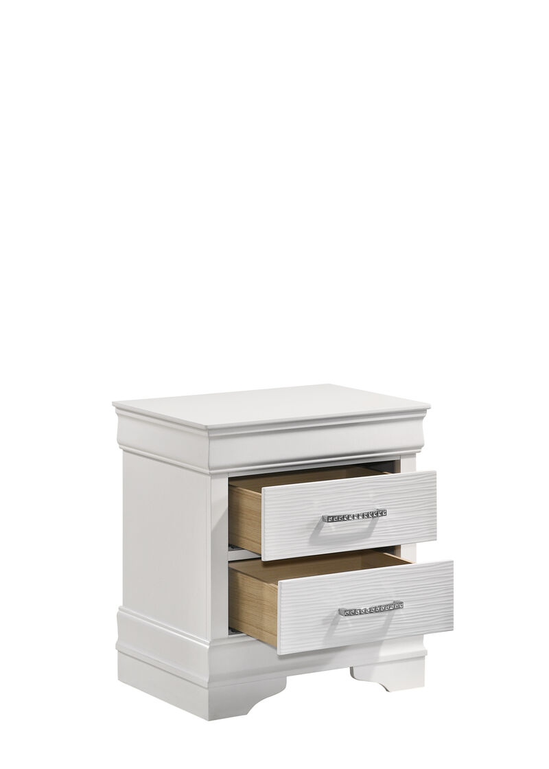 Streamdale Modern Brooklyn Nightstand Made With Wood In White