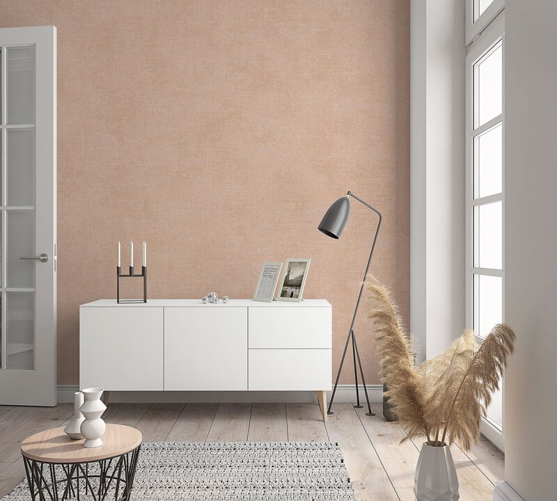 The New Textures Linen Texture Bronze Brown Wallpaper 32433