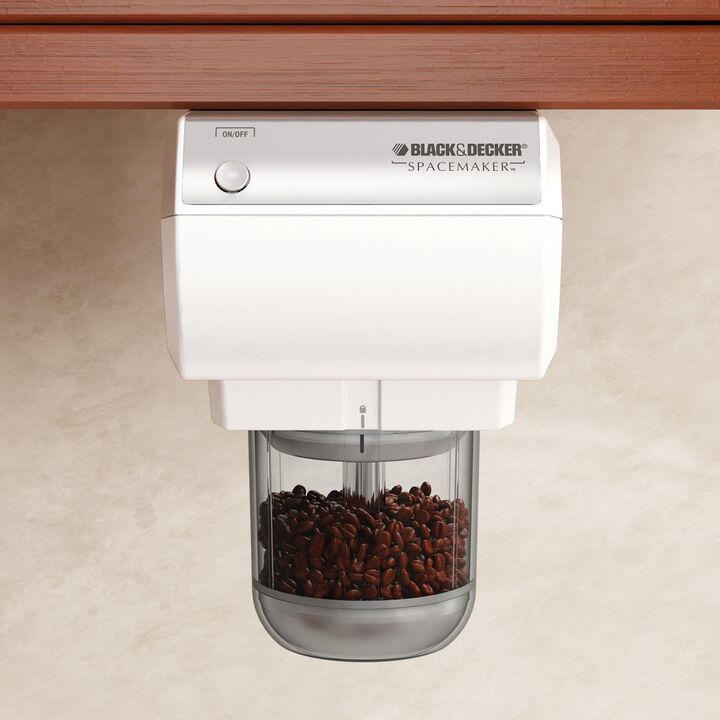 Black & Decker CG800W Spacemaker Mini UTC Food Processor and Coffee Grinder in White