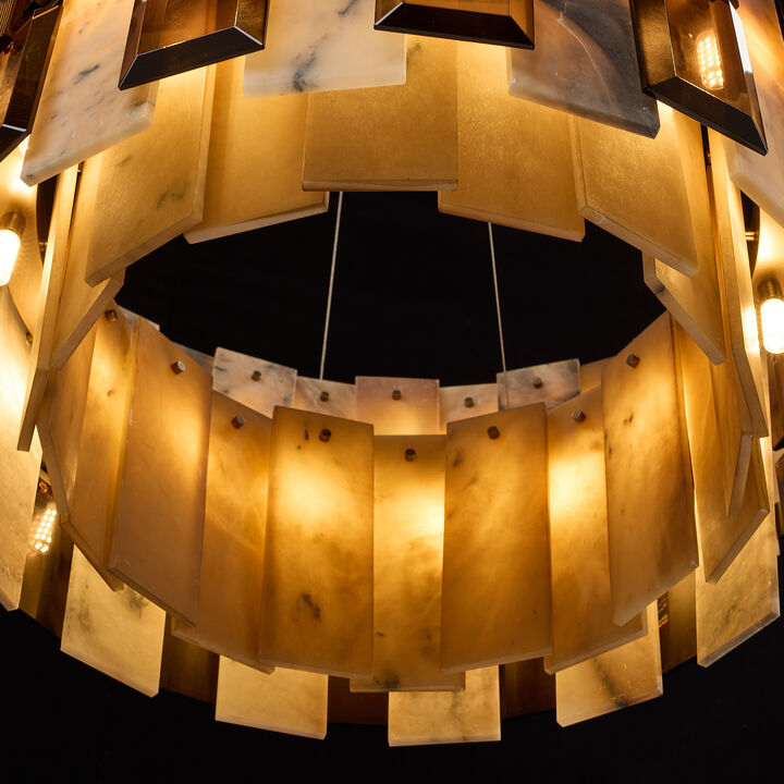 Tamboril Thirty-Eight-Light Two-Tier Chandelier
