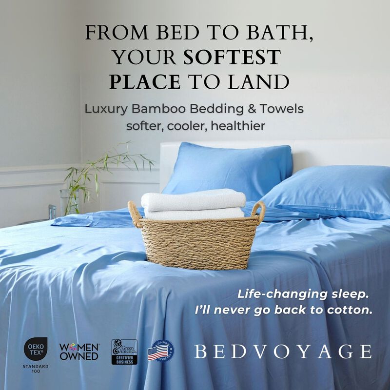 BedVoyage Luxury 100% viscose from Bamboo Bed Sheet Set