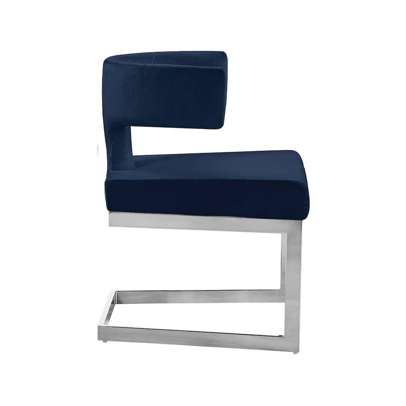 Meridian Furniture Alexandra Black Velvet Dining Chair