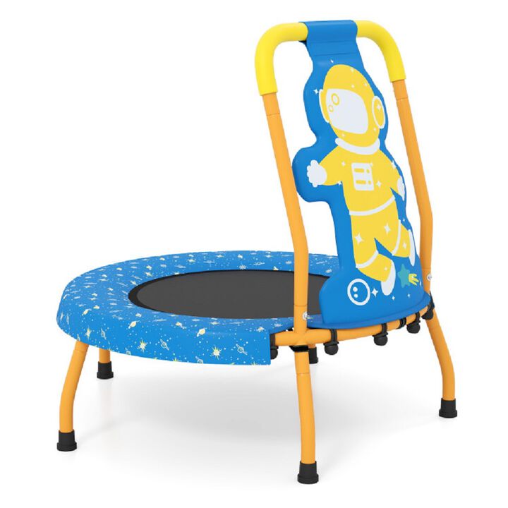 Mini Trampoline for Toddlers, Foam Handle with Protective Padding