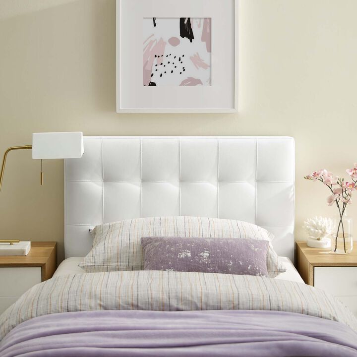Modway - Lily Twin Upholstered Vinyl Headboard