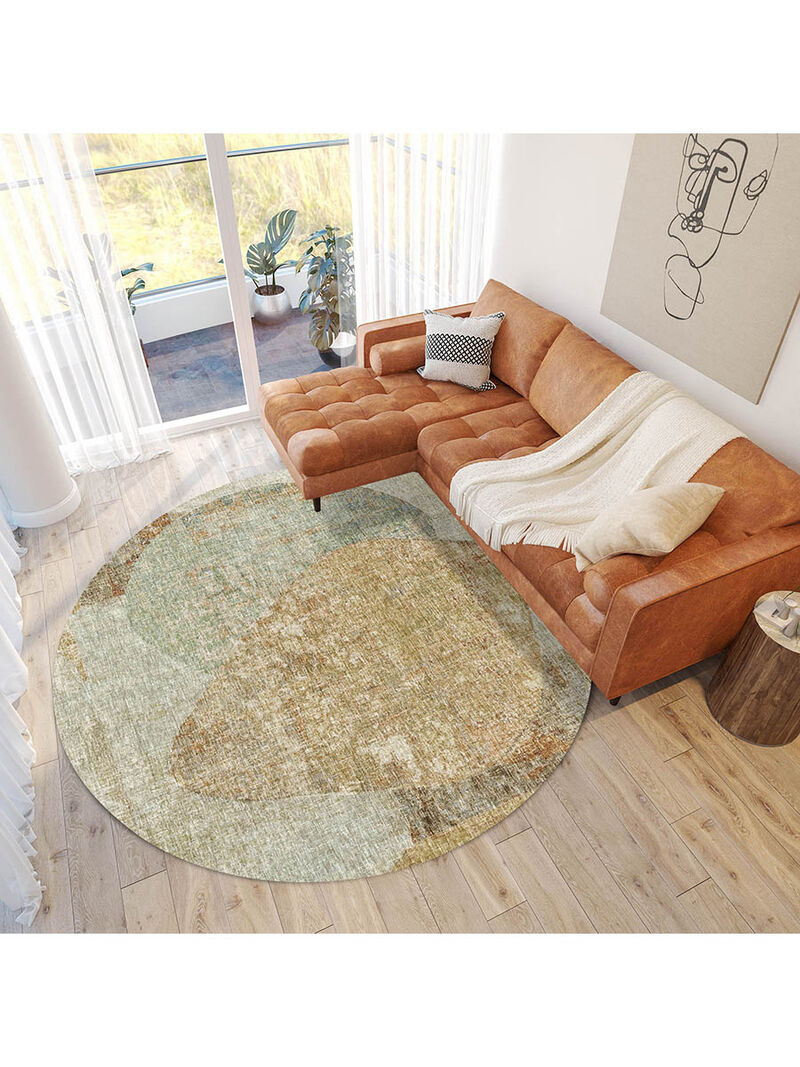 Boca BO11 Taupe 8' Round Rug