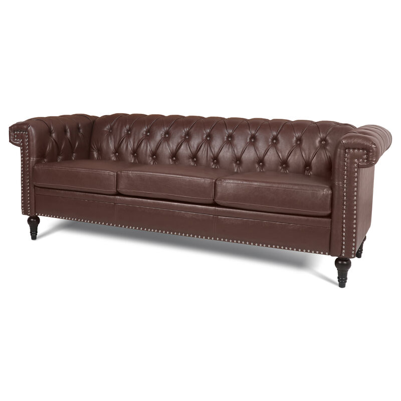 Square Arm Sofa with Removable Cushions image number 3