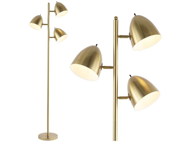 Billy 3-Light Modern Contemporary Iron LED Floor Lamp