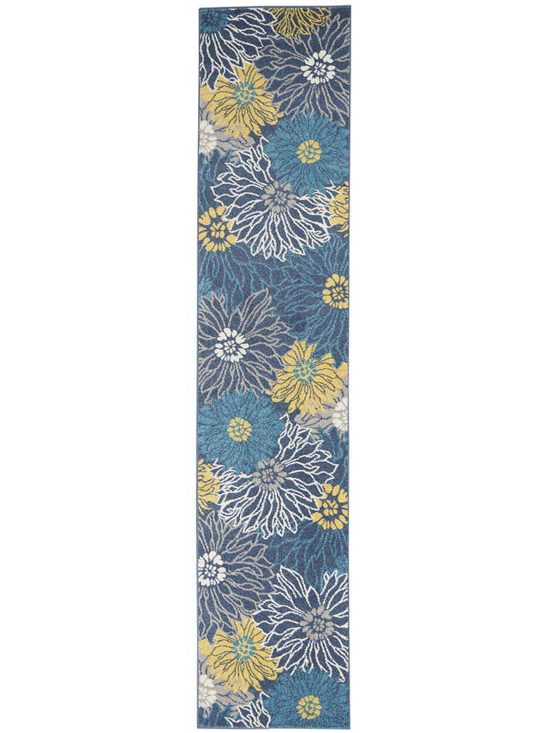 Passion PSN17 Blue 2'2" x 10' Rug image number 0
