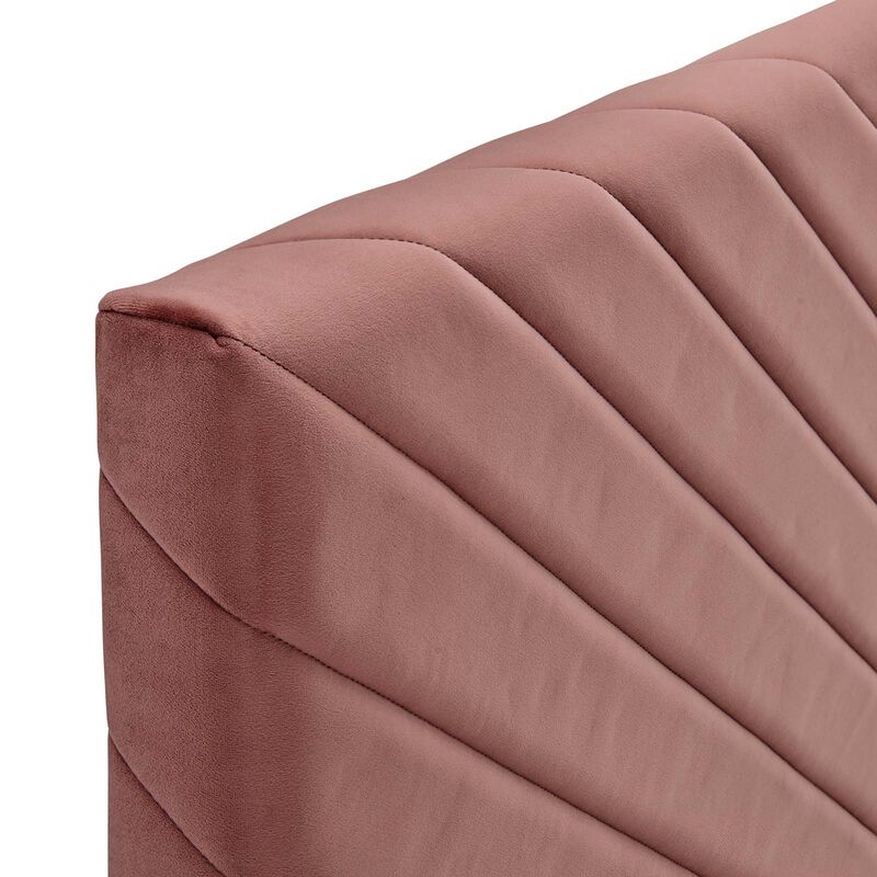 Modway - Alyson Angular Channel Tufted Performance Velvet Full / Queen Headboard image number 4