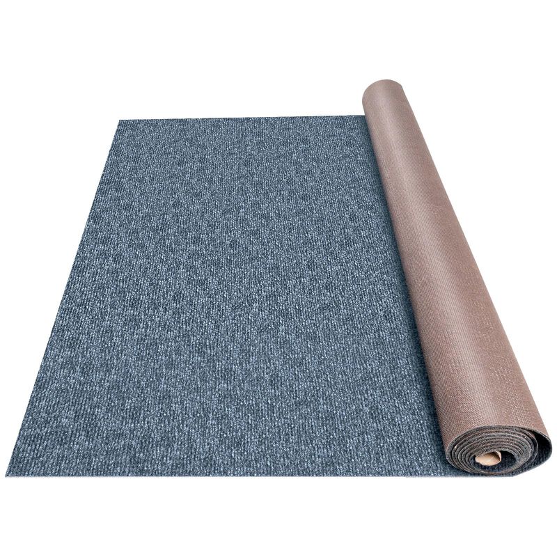 Happybuy Gray Marine Carpet 6 ft x 29.5 ft, Boat Carpet Rugs, Indoor Outdoor Rugs for Patio Deck Anti-Slide TPR Water-Proof Back